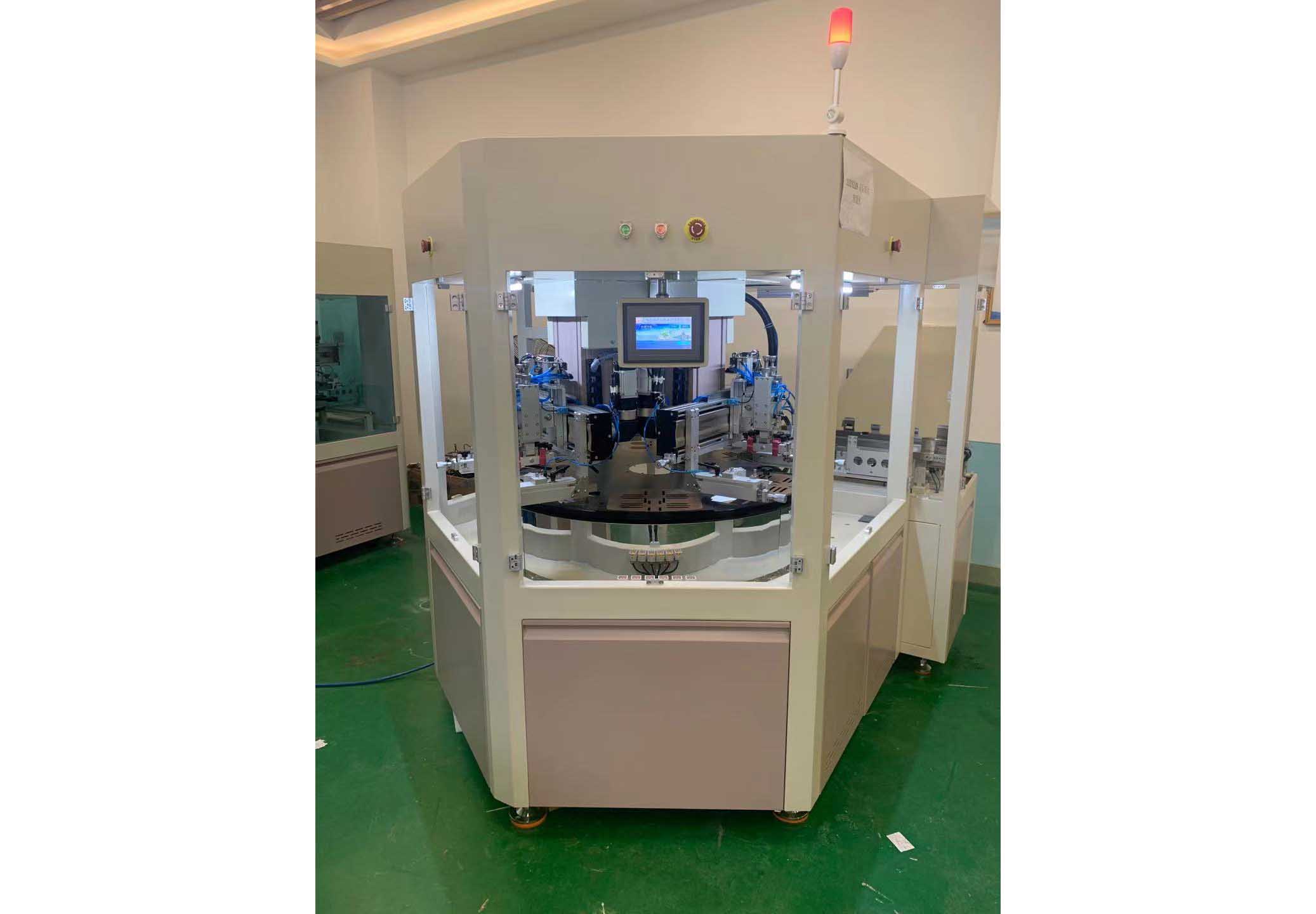 全自動雙印刷頭雙片（piàn）轉盤絲網印刷（shuā）機